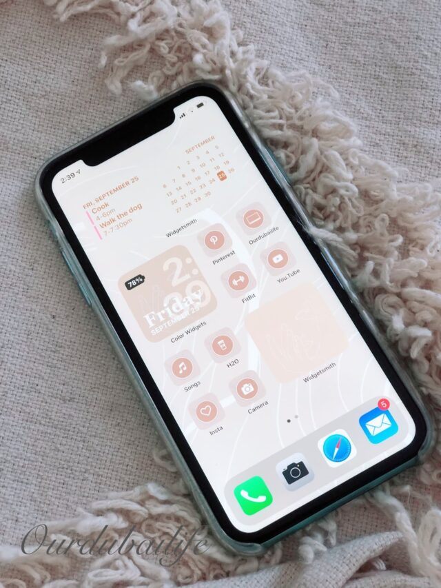 7 way to customize i phone home screen into Aesthetic screen