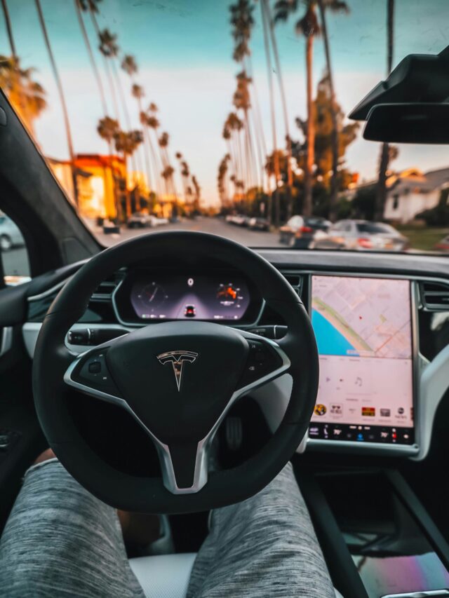 Driving tesla